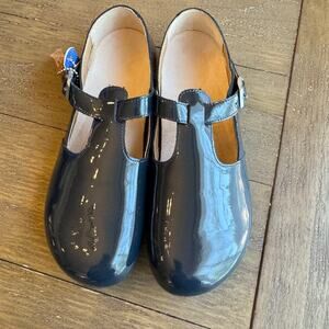 Birkenstock NWT Women's Size 8 Narrow Fit Blue Patent Leather Mary Jane Flats 39